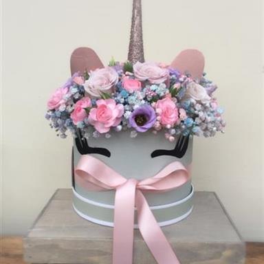 Unicorn Flower Hatbox