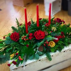 Christmas Candle Display 