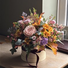 Autumn Hatbox Flowers